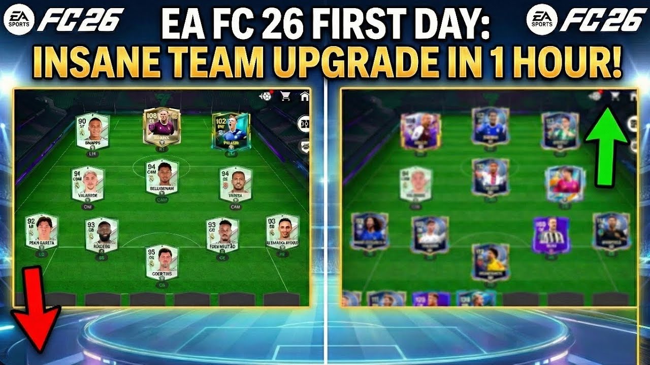 Trying Fc26 for first time Insane Upgrade for me( i don't know about efootball Rateing system)