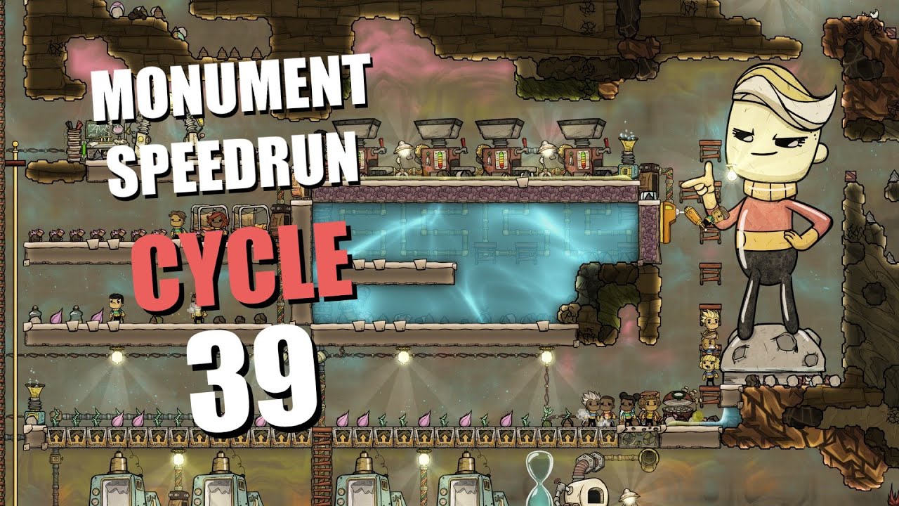SUB40! Oxygen Not Included Monument Speedrun (Rime) - Launch Upgrade in 39 cycles