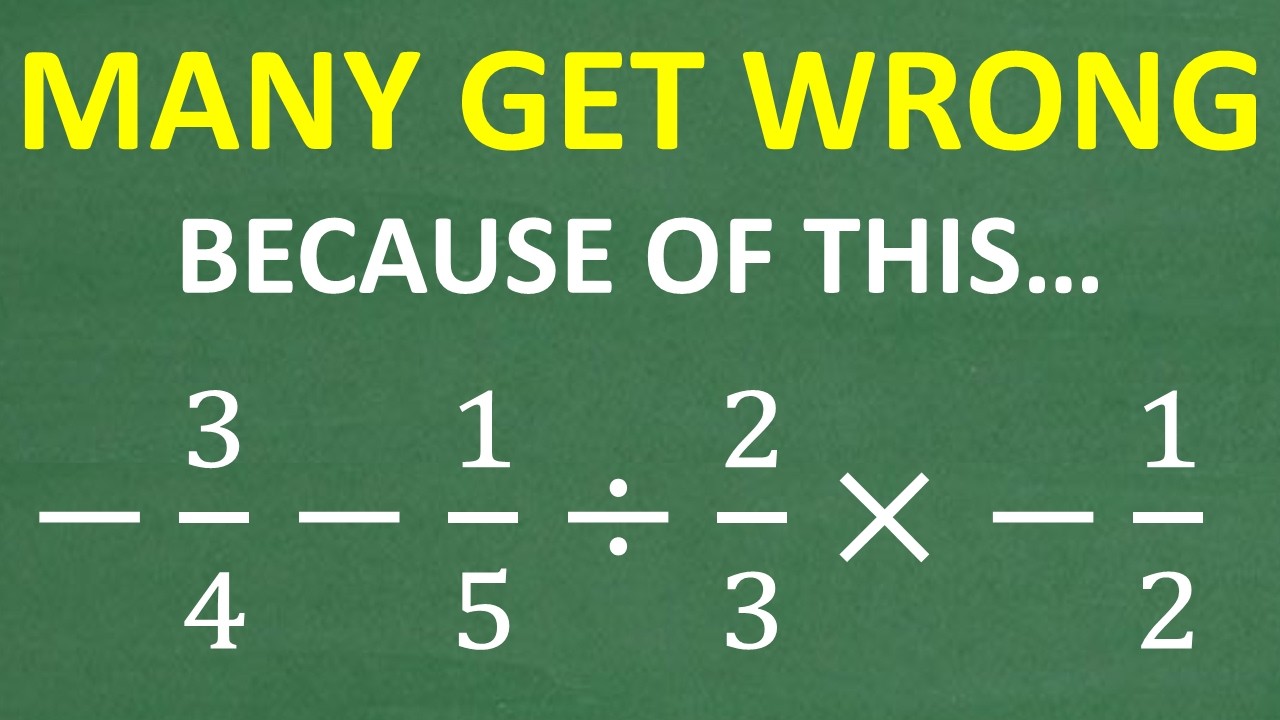 75% Will Get This Fraction Problem WRONG!