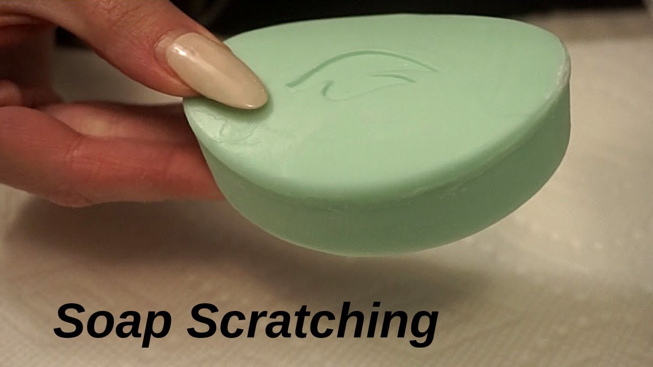 ASMR Soap Scratching & Tapping|Destroying Soap with Thumbnails