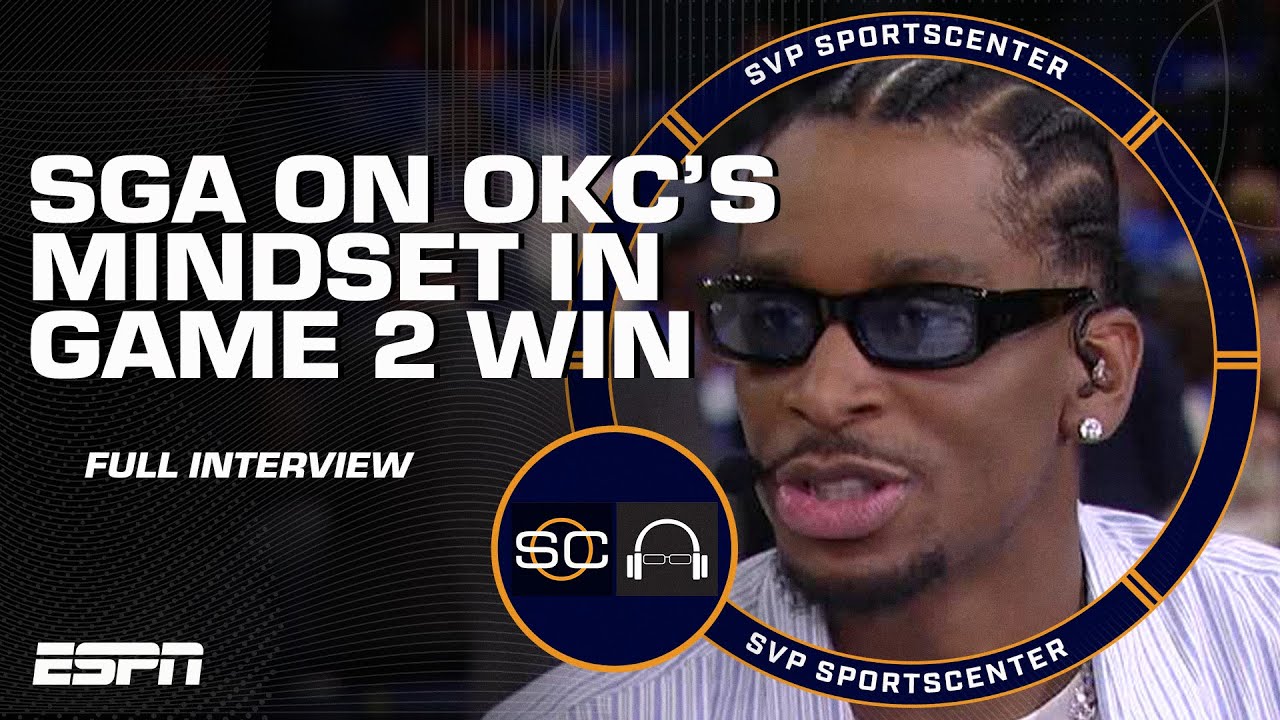 'We had ONE GOAL in mind tonight' - SGA reacts to OKC's dominant Game 2 win vs. Pacers | SC with SVP