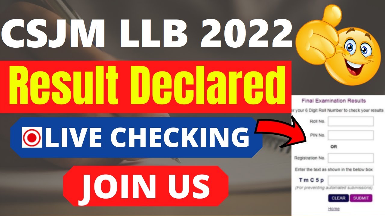 CSJM LLB 2022 Result (Declared) - Download Kanpur University Results Here