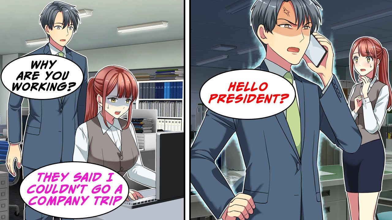 [Manga Dub] I found a girl left behind from company trip, so I called the President...!? [RomCom]