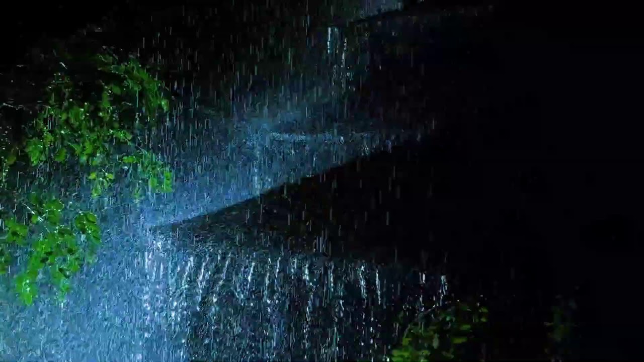 Rain Sounds for Sleeping – Intense Rain On the Tin Roof to Calm Overthinking&Sleep Fast | HEAVY RAIN