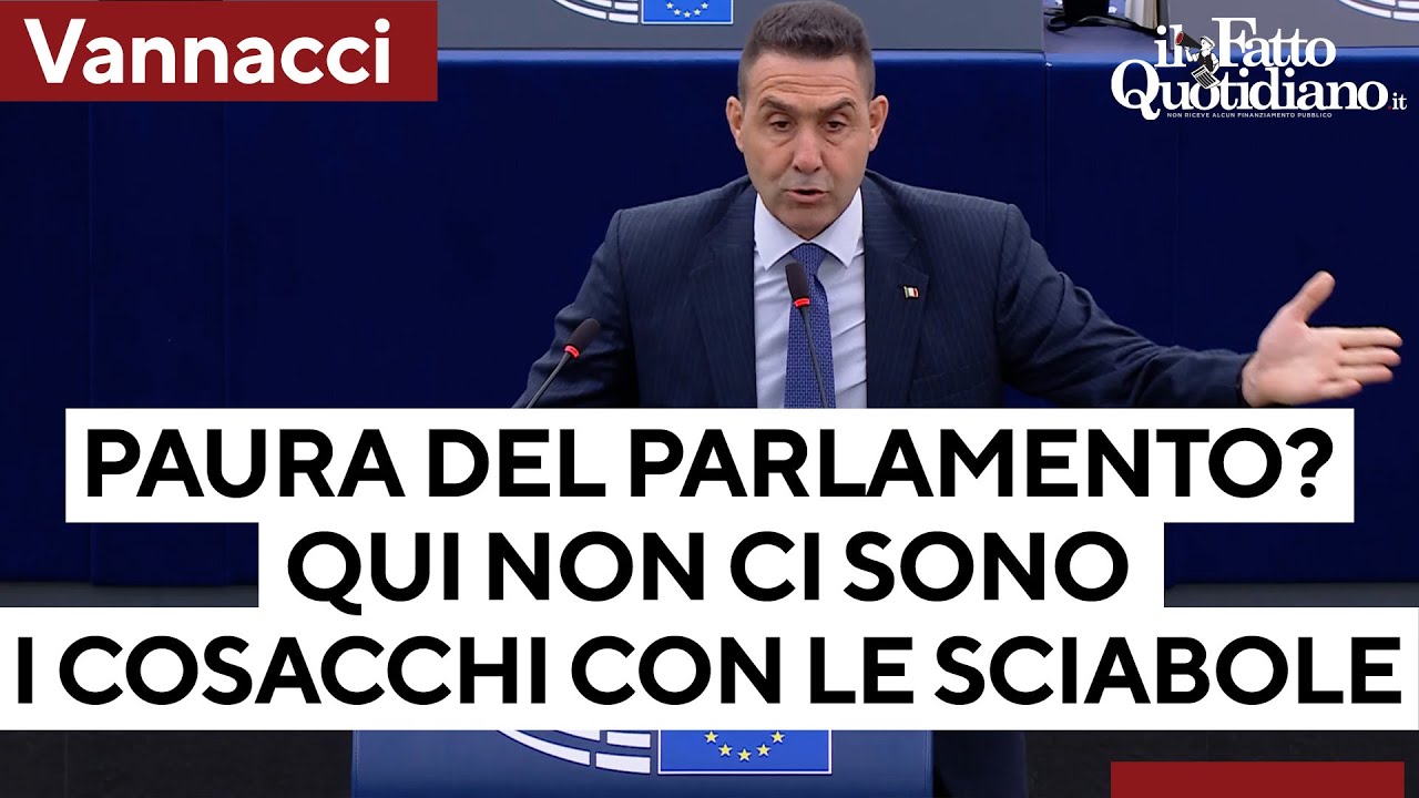Vannacci show: "Dov'è von der Leyen? Ha paura del Parlamento. Qui non ci sono i cosacchi!"