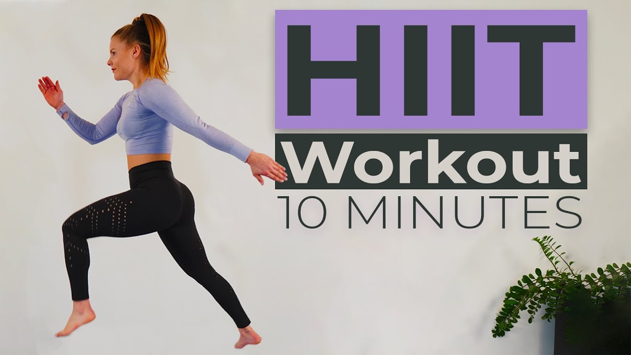 10 minute HIIT WORKOUT without equipment | Peach Booty Plan