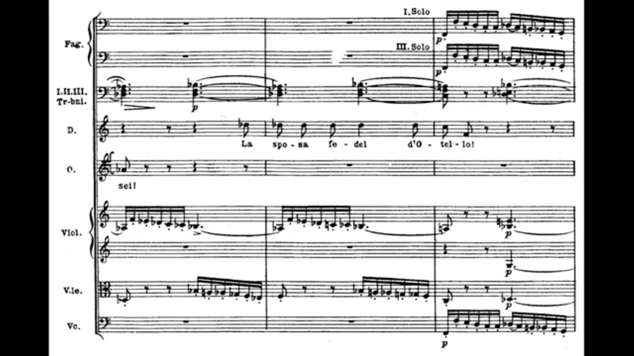 Otello Verdi Score - Act 3