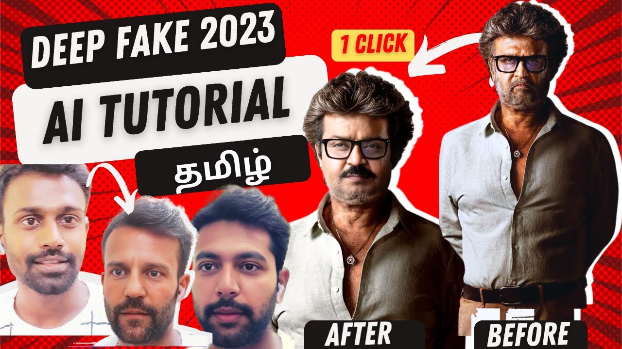 Change Face in Video using AI in 1 Click - Face swap (Deep Fake) | Tamil