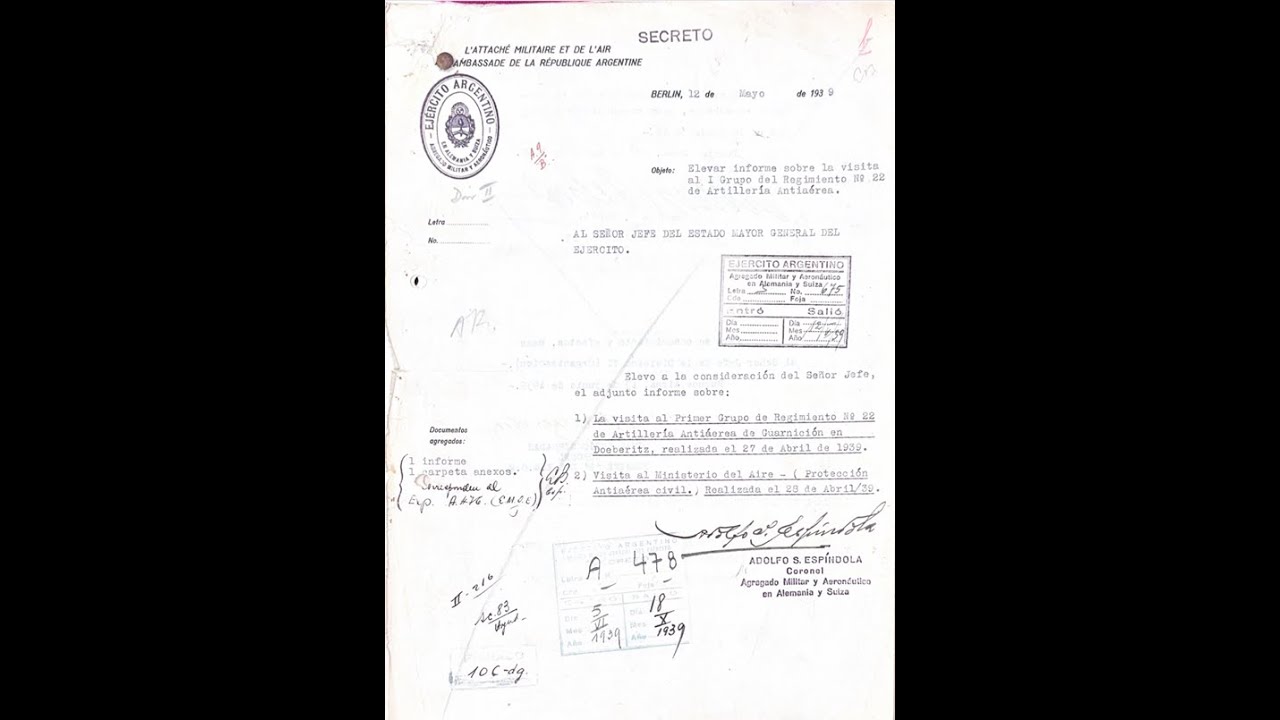 Documentos secretos faltantes