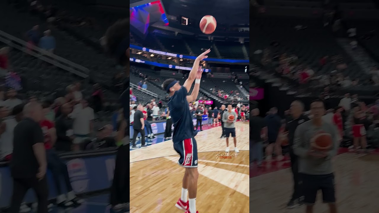 Devin Booker Mid-Range Jumper Practice at 2024 USA Basketball Showcase