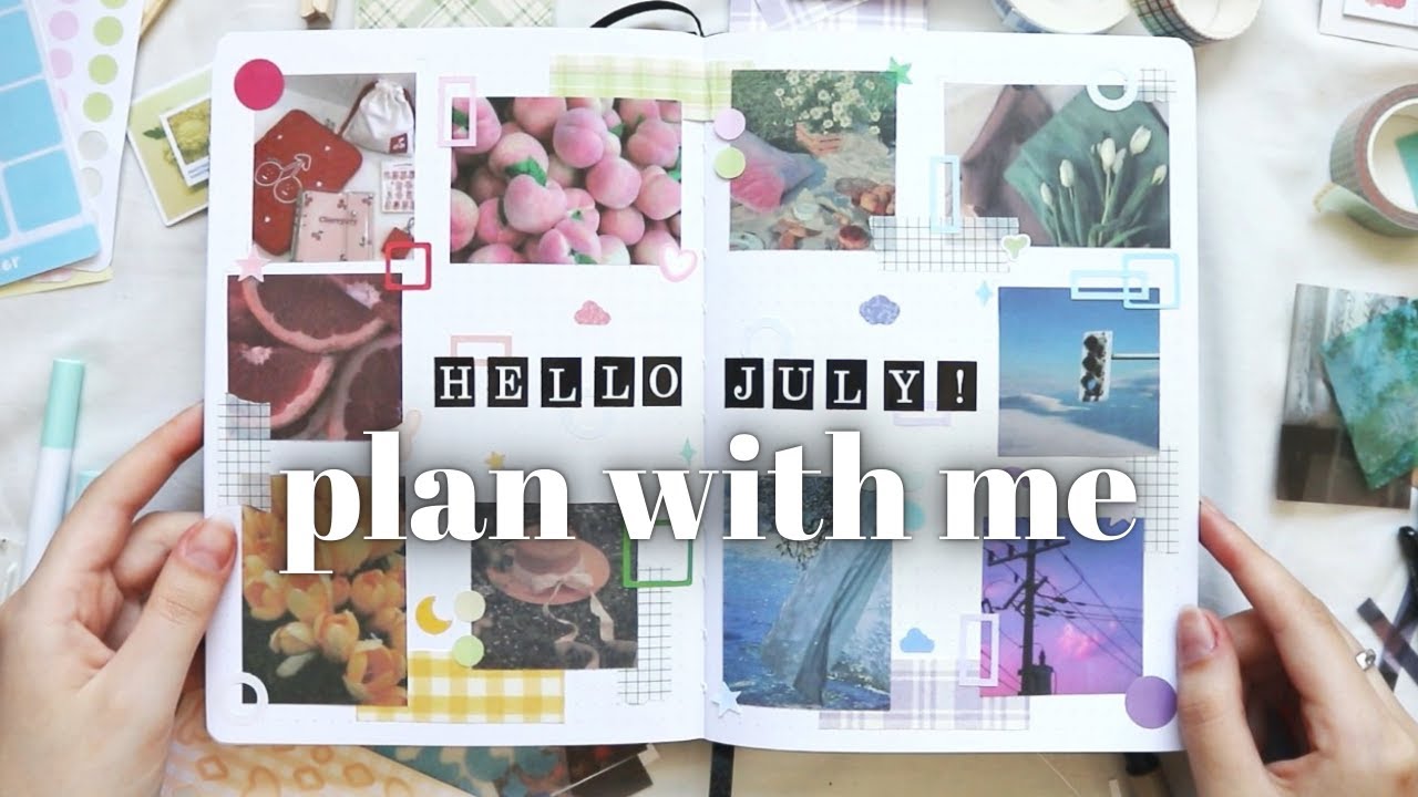 PLAN WITH ME | July 2022 | Bullet Journal Setup 🌈📌