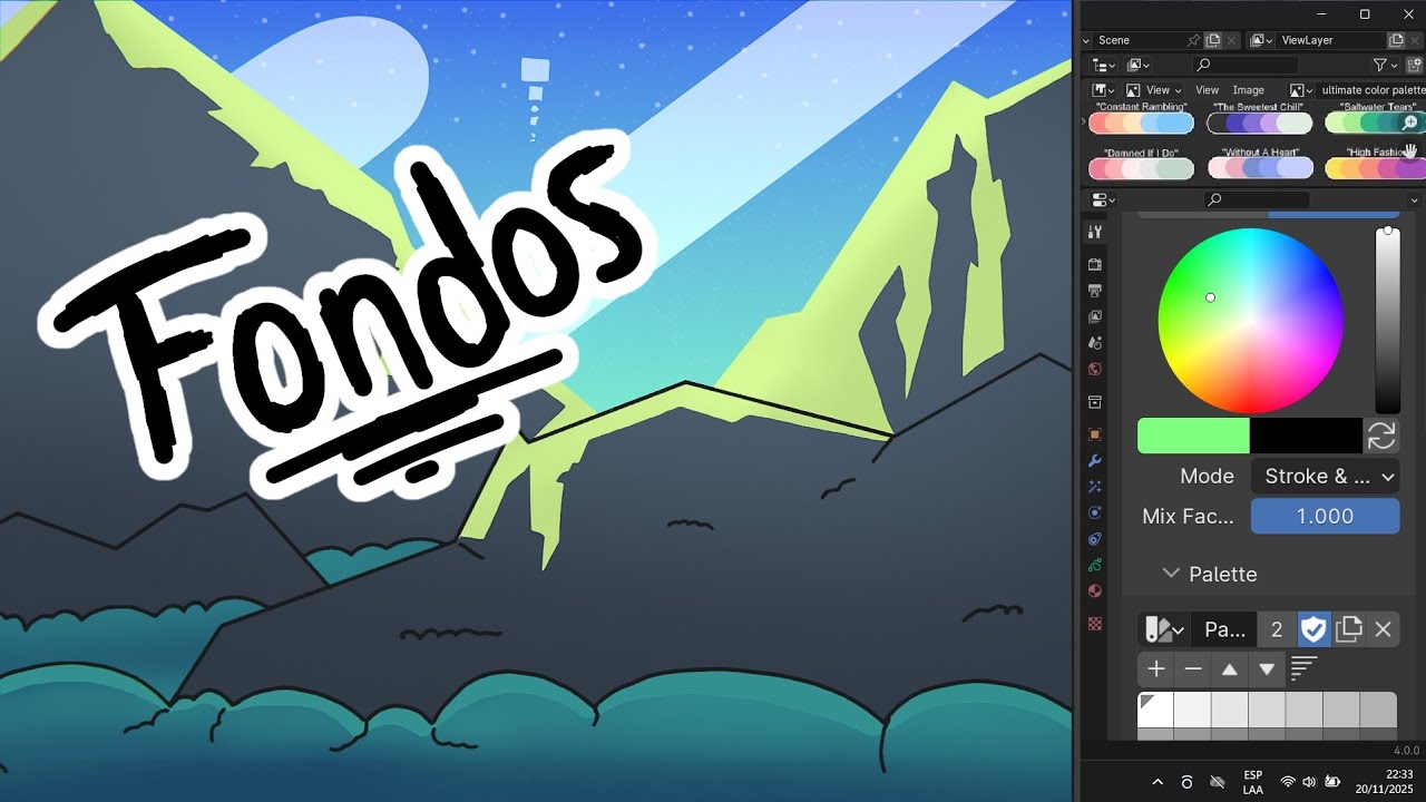 Cómo dibujar fondos para tu serie animada.