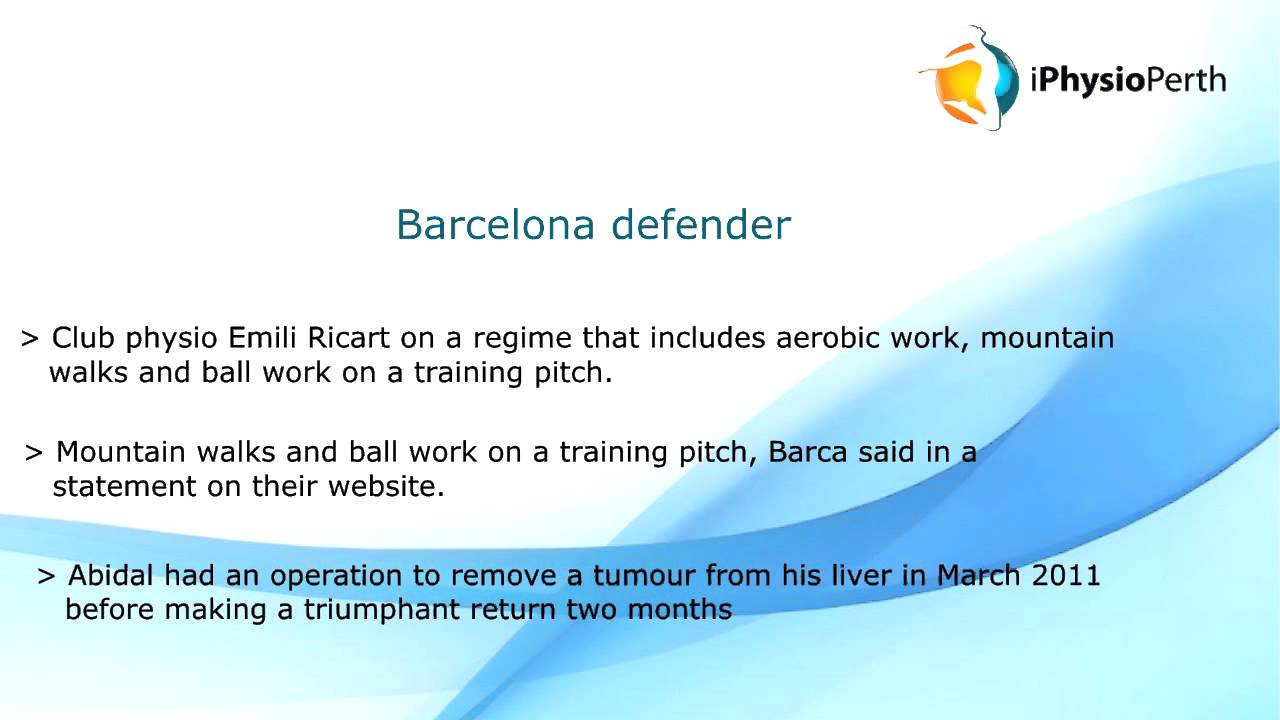 Call (08) 9444 8729 For Perth Physio Following Liver Surgery For An Elite Athlete