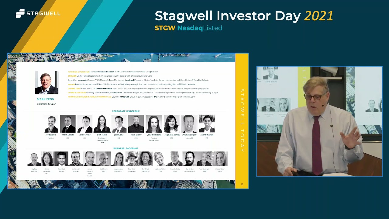 Mark Penn   on the Stagwell Strategy for Growth - Stagwell Investor Day 2021