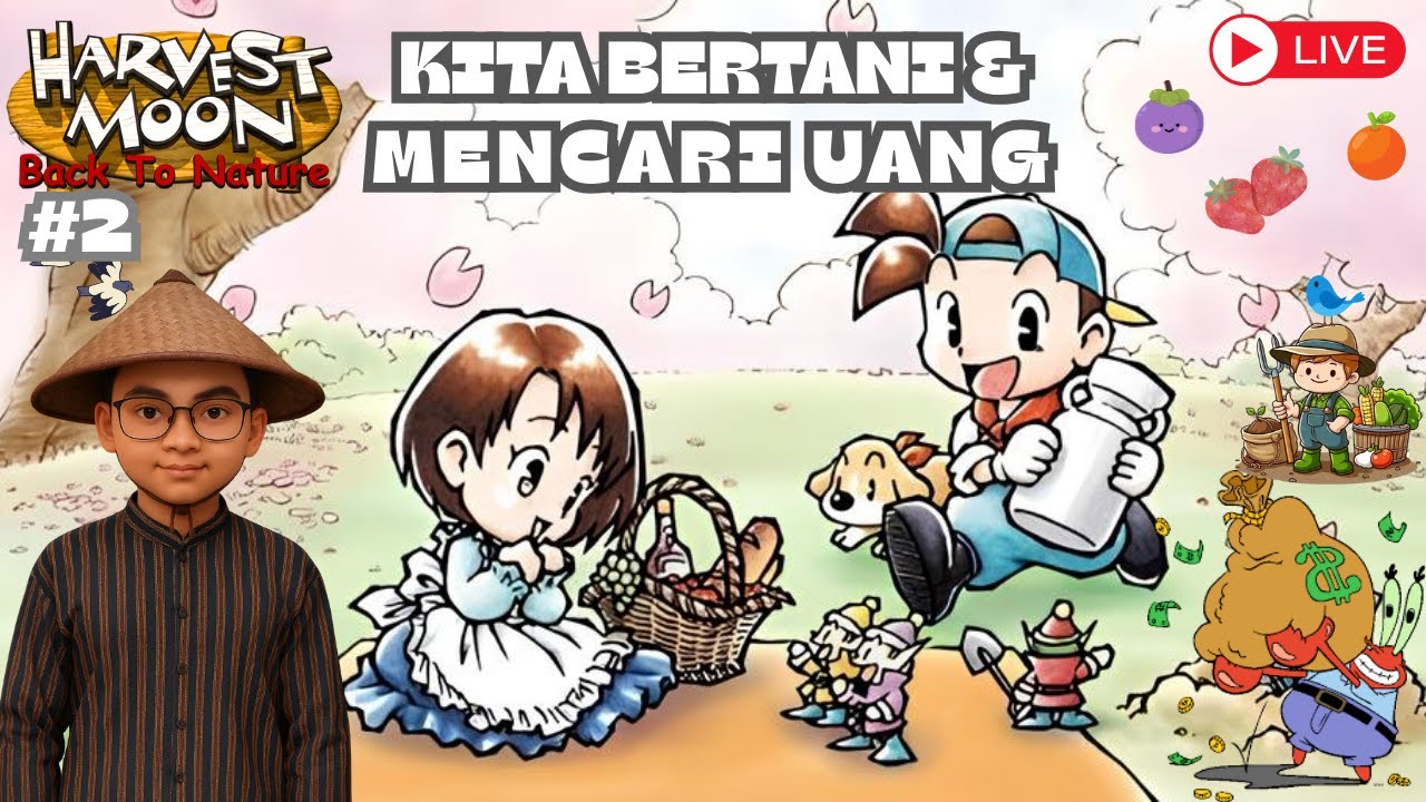 Bertani & Curhat 😄 Harvest Moon Back to Nature | Nostalgia Sambil Ngobrol Santai - Rental Sore