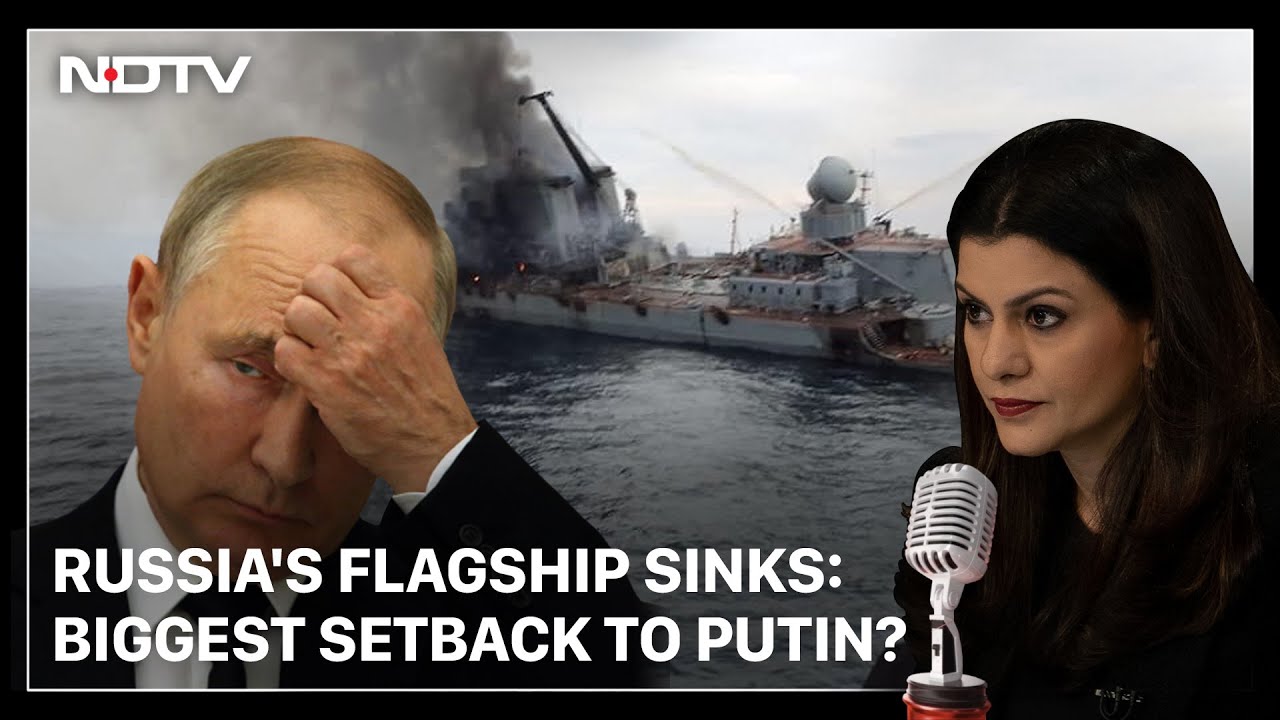 Russia's Flagship Sinks: Biggest Setback To Putin? | Hot Mic With Nidhi Razdan