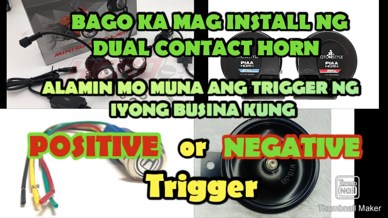 Mini Driving Light, Dual contact horn with passing, Diagram...