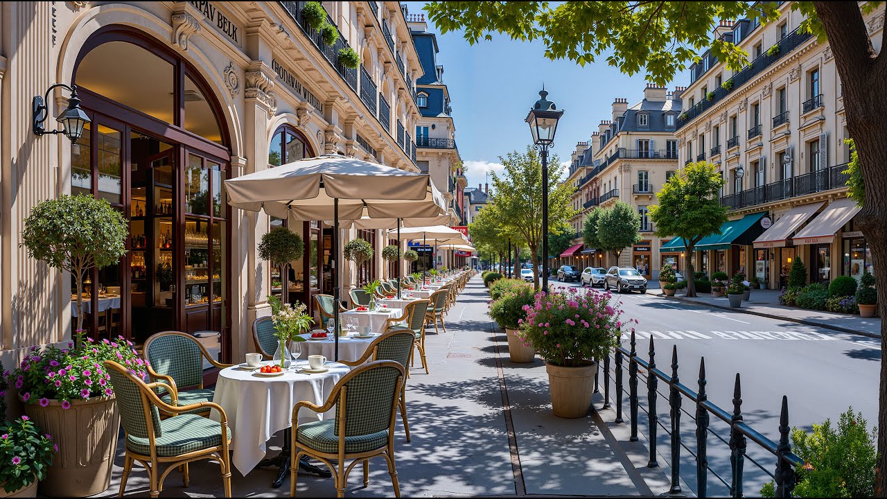 Chill Jazz Morning at a Parisian Outdoor Café ☕Smooth Bossa Nova Music & Soft Jazz for Study, Work