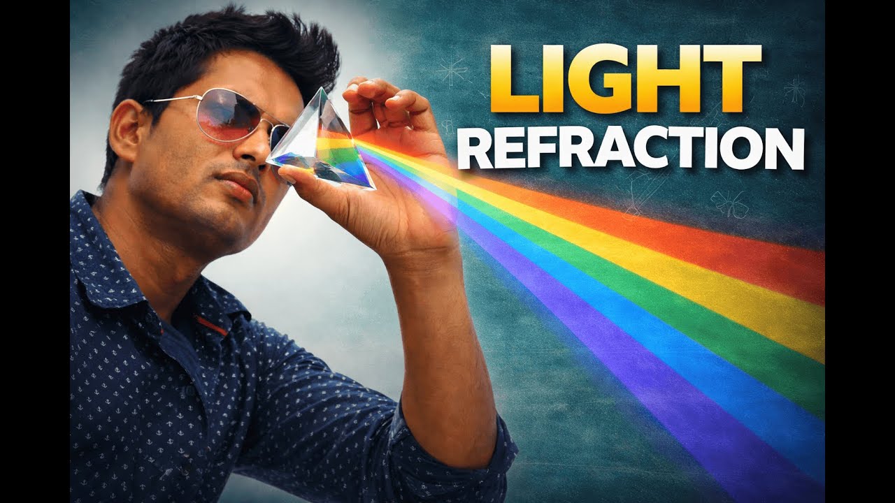 Light Refraction #physics #boardexam #education #light #rayopticsphysics #oneshot  #class10physics