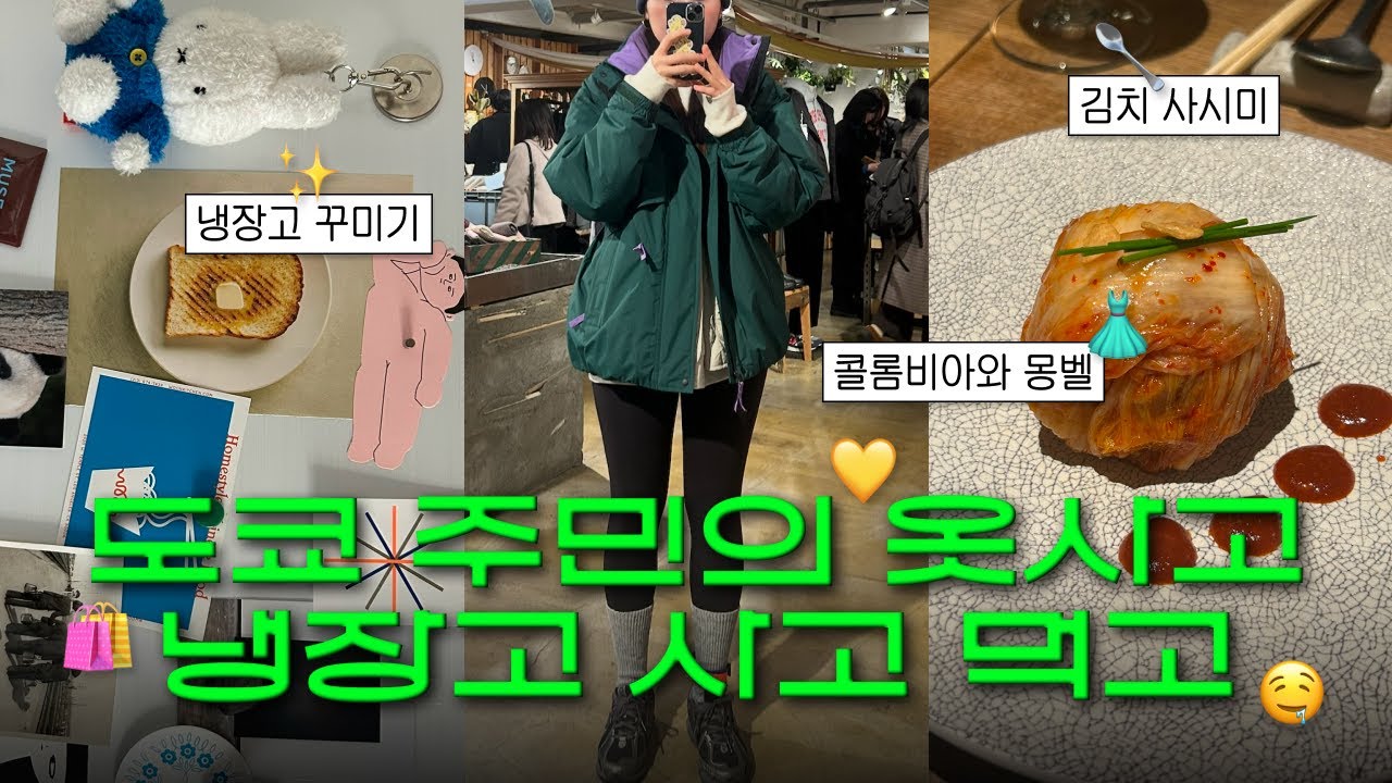 Tokyo+🆅log ☻ 도쿄 주민의 쇼핑하고 먹고 ☻ 🛍️ 콜롬비아º몽벨º냉장고º에비스 한식집 ⚠️사실 냉장고가 주인공인가⚠️ (Japanese subtitles)