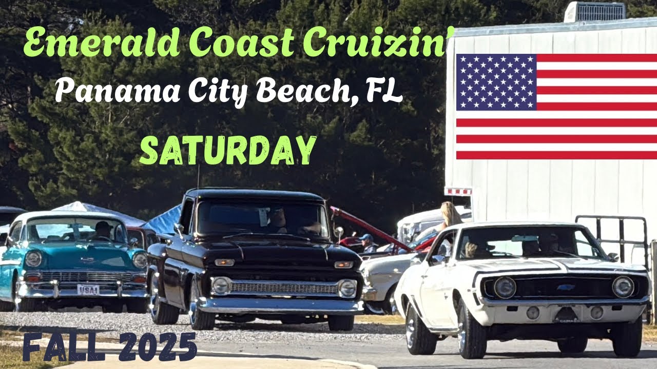 EMERALD COAST CRUIZIN - Saturday - Awesome Turnout -  The Show & Car’s Leaving 