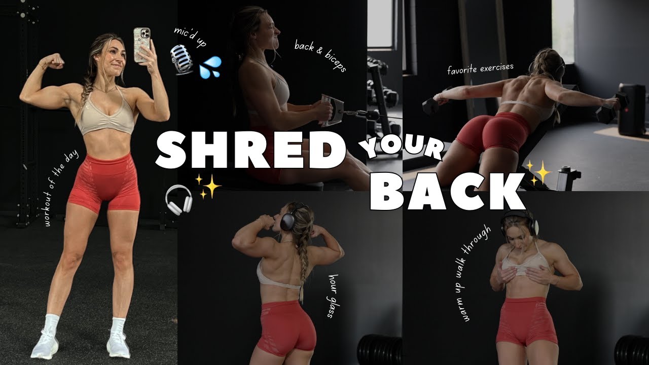 Shredded Back and Bicep Workout  | Beginner & Advanced | Mic'd Up Walkthrough & Form Tips