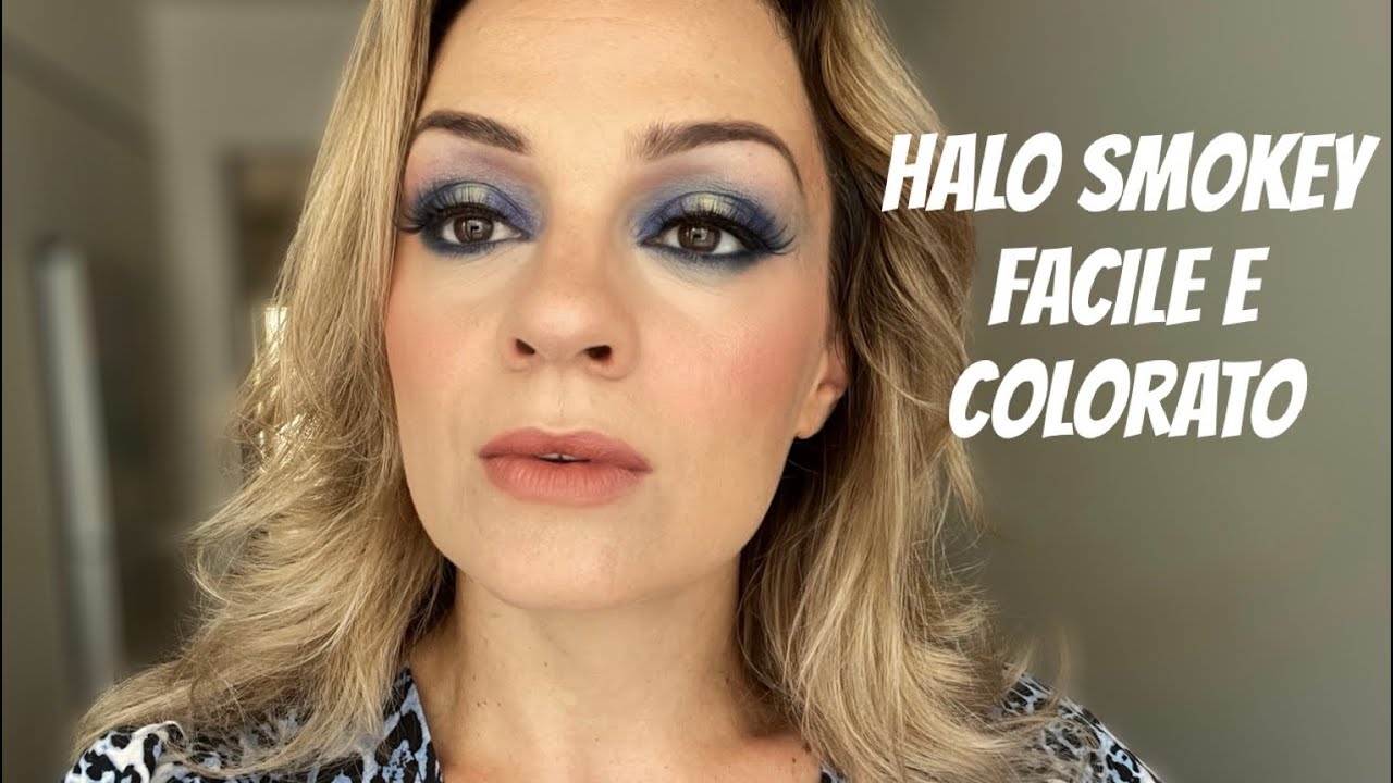 Halo SMOKEY colorato e facile : come truccarsi velocemente