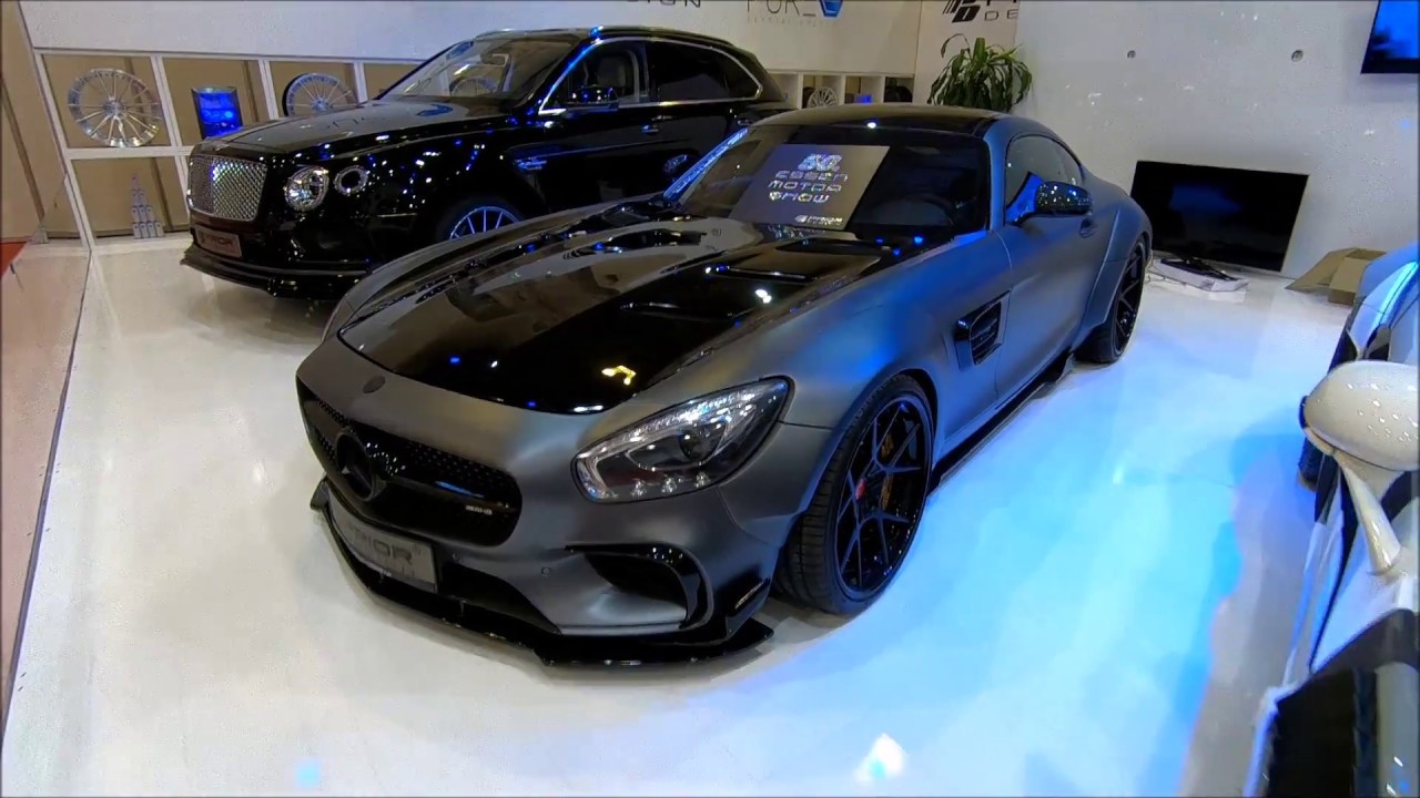 MERCEDES BENZ AMG GT BY PRIOR DESIGN PD800 GT WIDEBODY WITH ROTIFORM WHEELS WALKAROUND