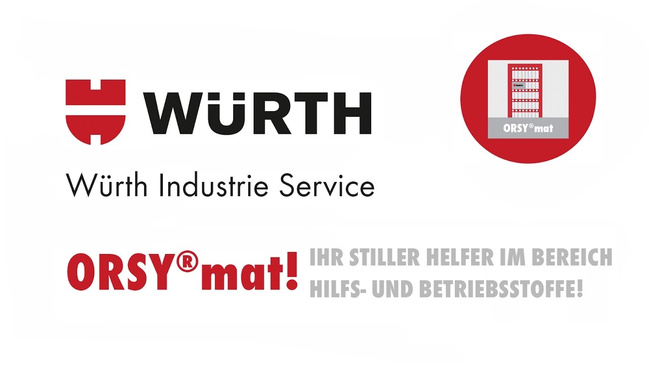 ORSY&reg;mat - Automatenversorgung der W&uuml;rth Industrie Service
