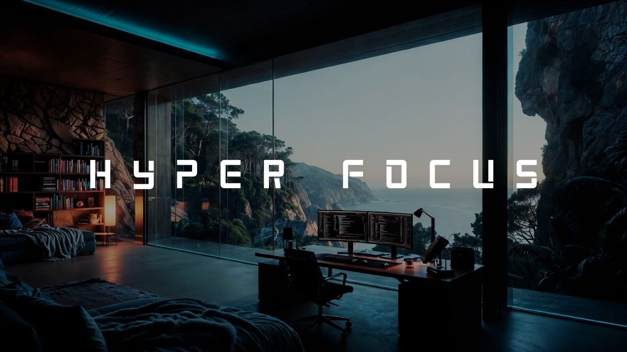 Deep Work Coding Music – Ocean Cliff Workspace for Ultimate Focus & Productivity