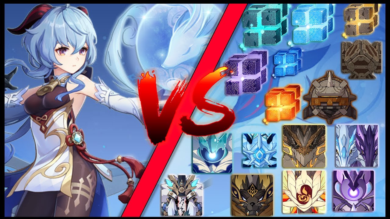Main DPS Ganyu Against All World Bosses In The Game - Genshin Impact