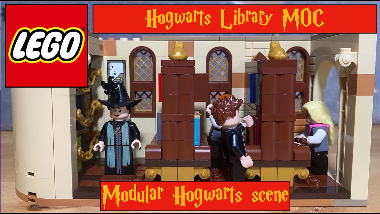 Hogwarts Library MOC update. Modular Hogwarts. LEGO Harry Potter