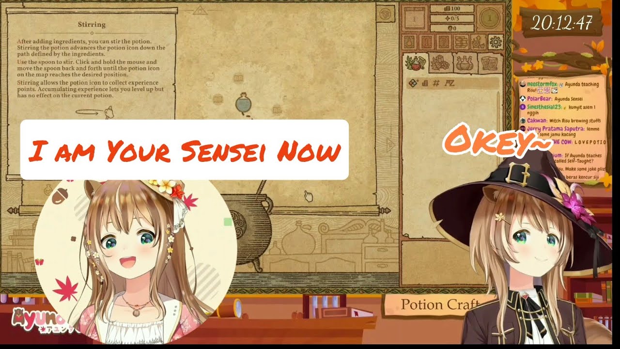 Ayunda Teaching Risu How to Make Potions [ Hololive ID ]
