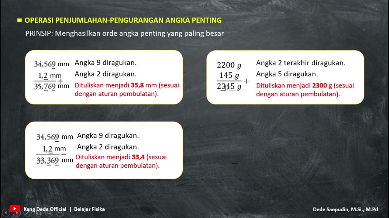 X-Pengukuran | 3-Operasi Perhitungan Angka Penting