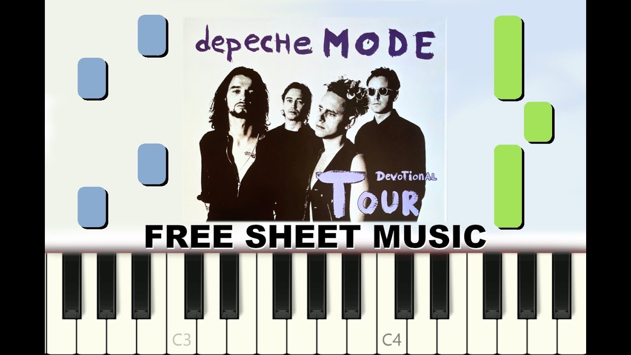 WALKING IN MY SHOES by Depeche Mode, Piano Tutorial with FREE Sheet Music (pdf)