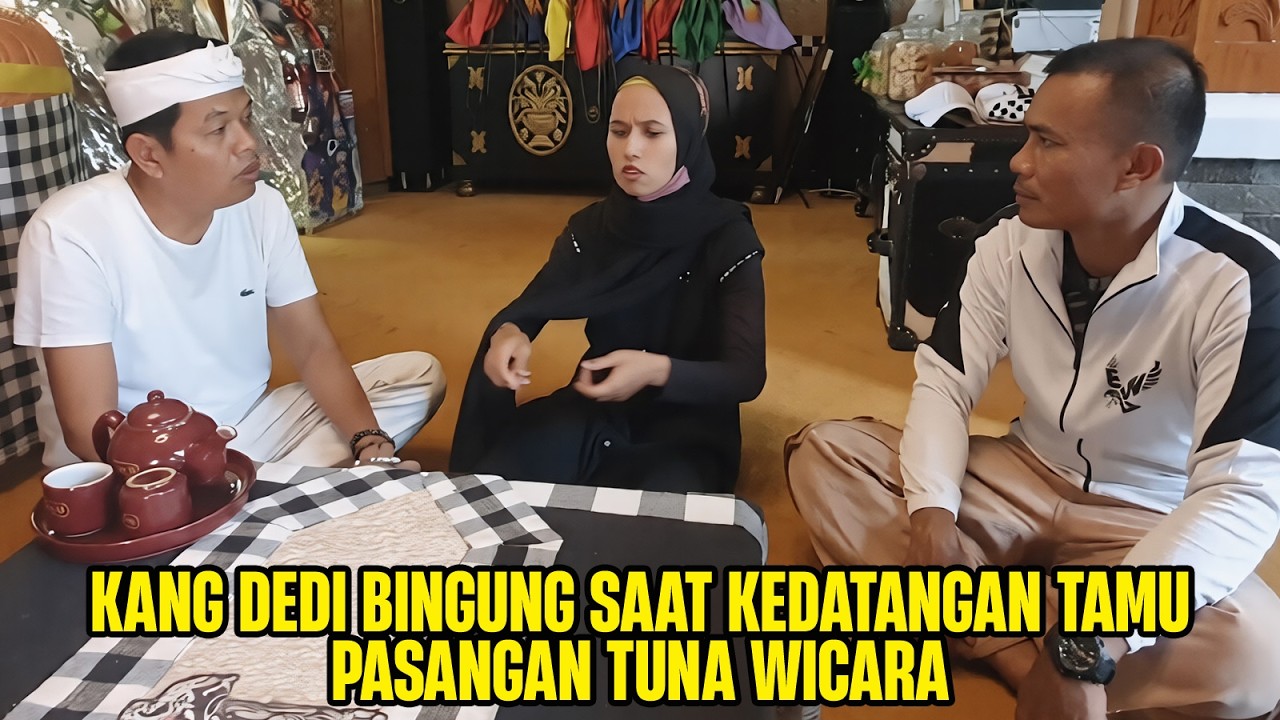 MOMEN KOCAK DEDI MULYADI BINGUNG SAAT KEDATANGAN PASANGAN SUAMI ISTRI TUNA WICARA