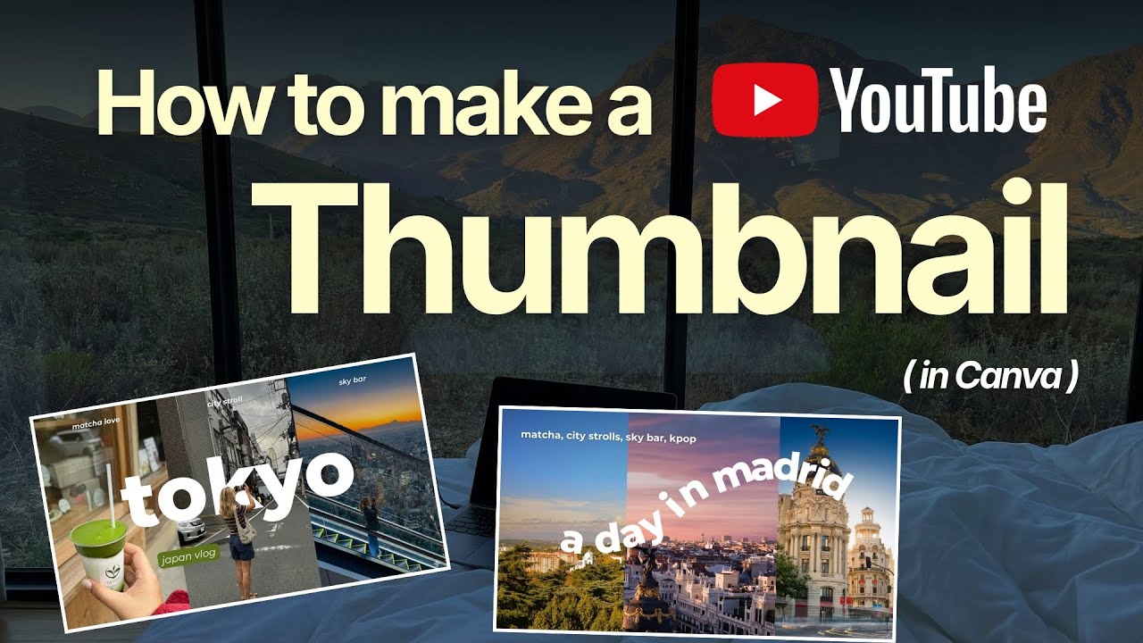 How to Make Aesthetic Thumbnails that Get Clicks | Canva Tutorial