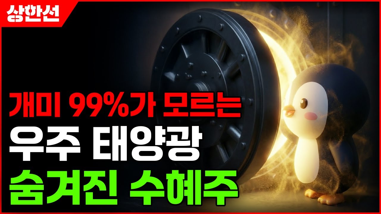 [주식] 개미 99%가 모르는 '우주 태양광' 숨겨진 수혜주