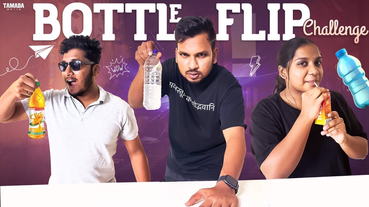 Bottle Flip Challenge || Akhil Jackson Vlogs || @akyanovlogs || Tamada Media