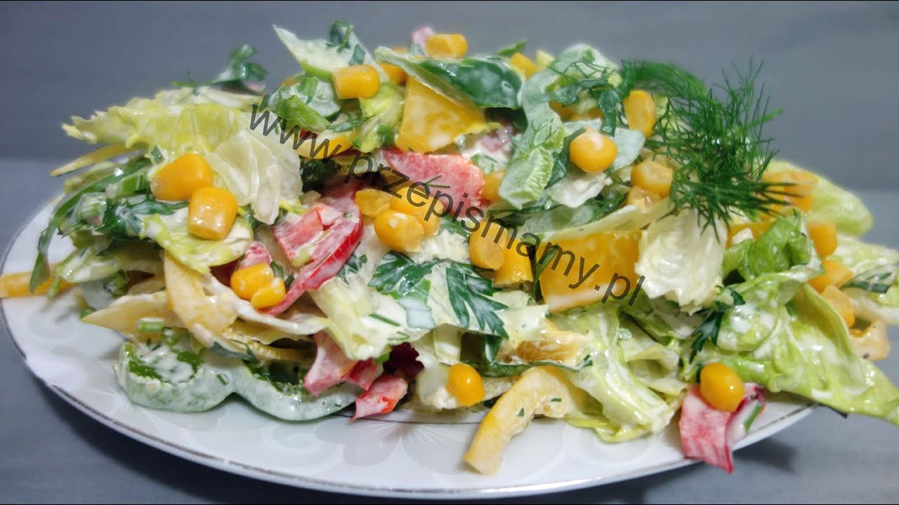 Surówka z sałaty lodowej