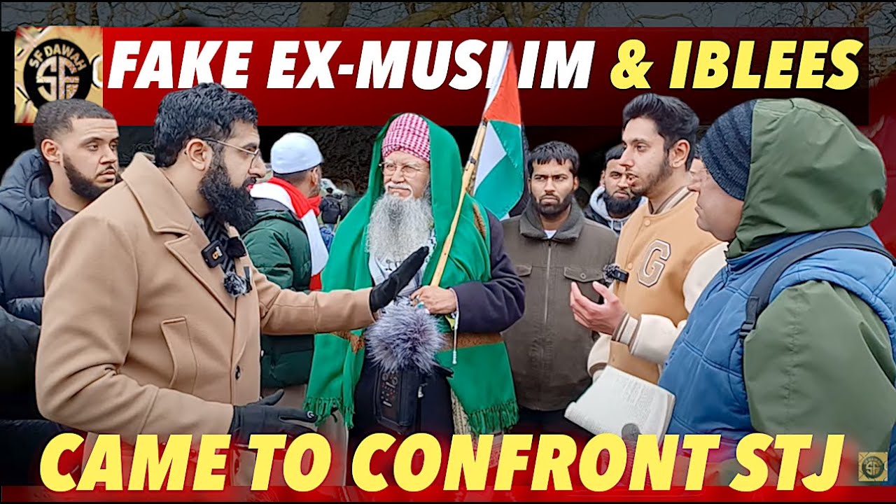 Fake Ex-Muslim & Iblees Came to Confront Smile2jannah Speaker's corner