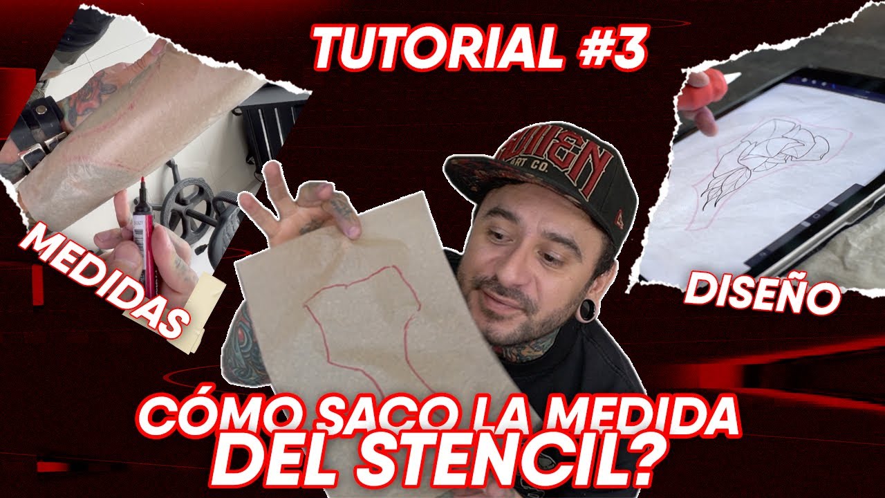 Como dibujar tu tatuaje del tamaño exacto de la zona del cuerpo // tutorial 3