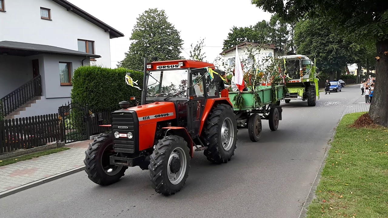 Korowód dożynkowy w Rudziczce