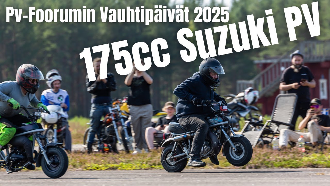 175cc Suzuki PV kooste Pv-Foorumin Vauhtipäivät 2025 Menkijärvi