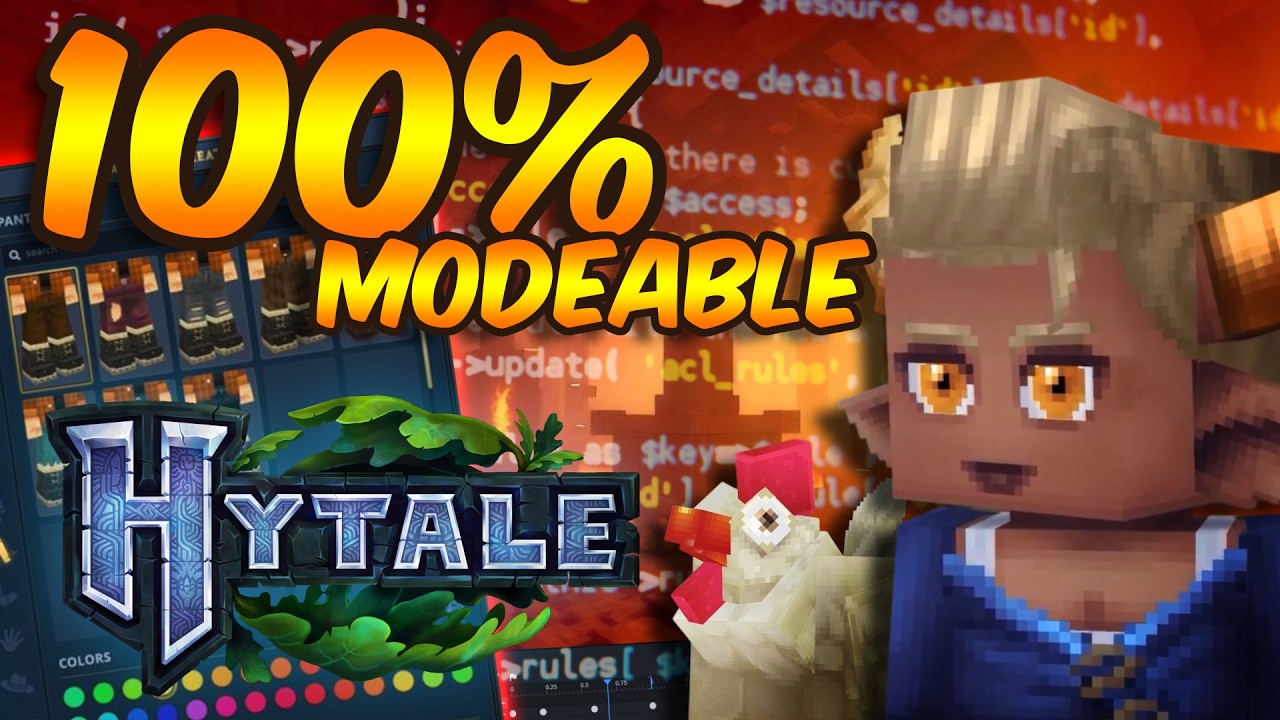 100% MODEABLE!!! 😱 NOVEDADES DEL MODDING DE #hytale