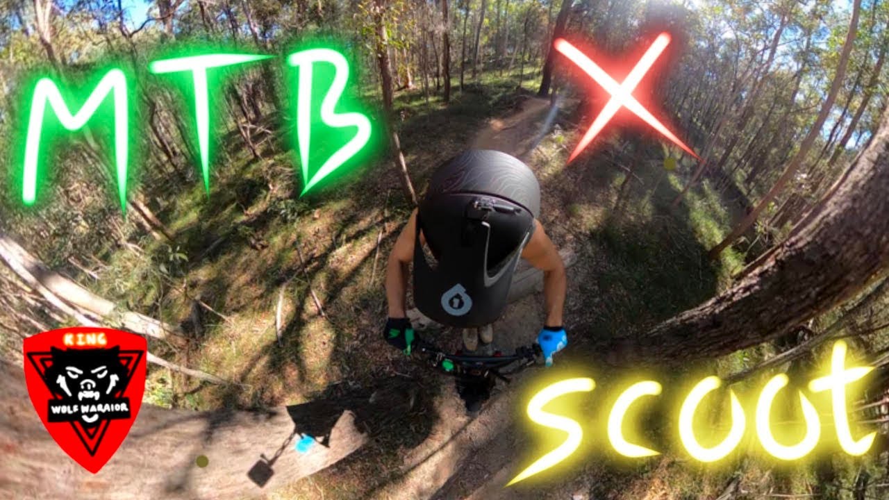 MTB Trails on an ELECTRIC SCOOTER / Kaabo Wolf King / Daisy Hill