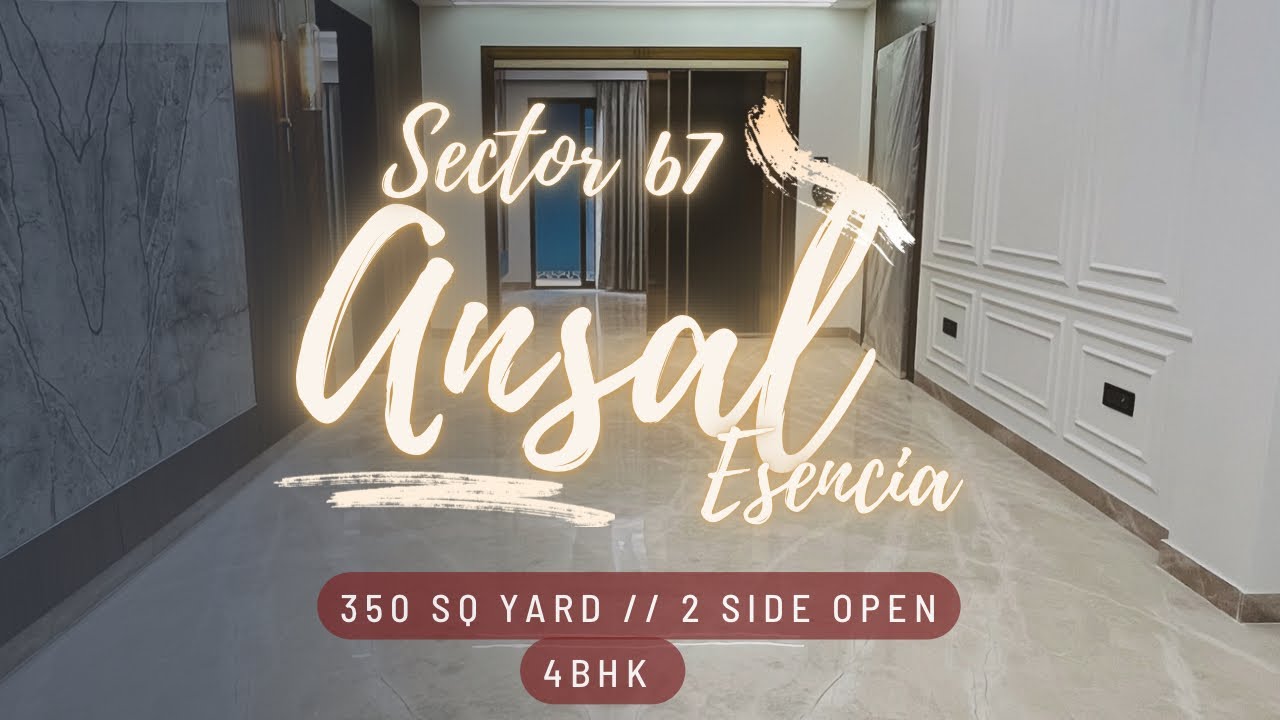350 Sq Yard Luxury Builder Floor For Sale In Ansal Esencia Gurgaon|| Sector67// 2 Side Open|| 4Bhk||