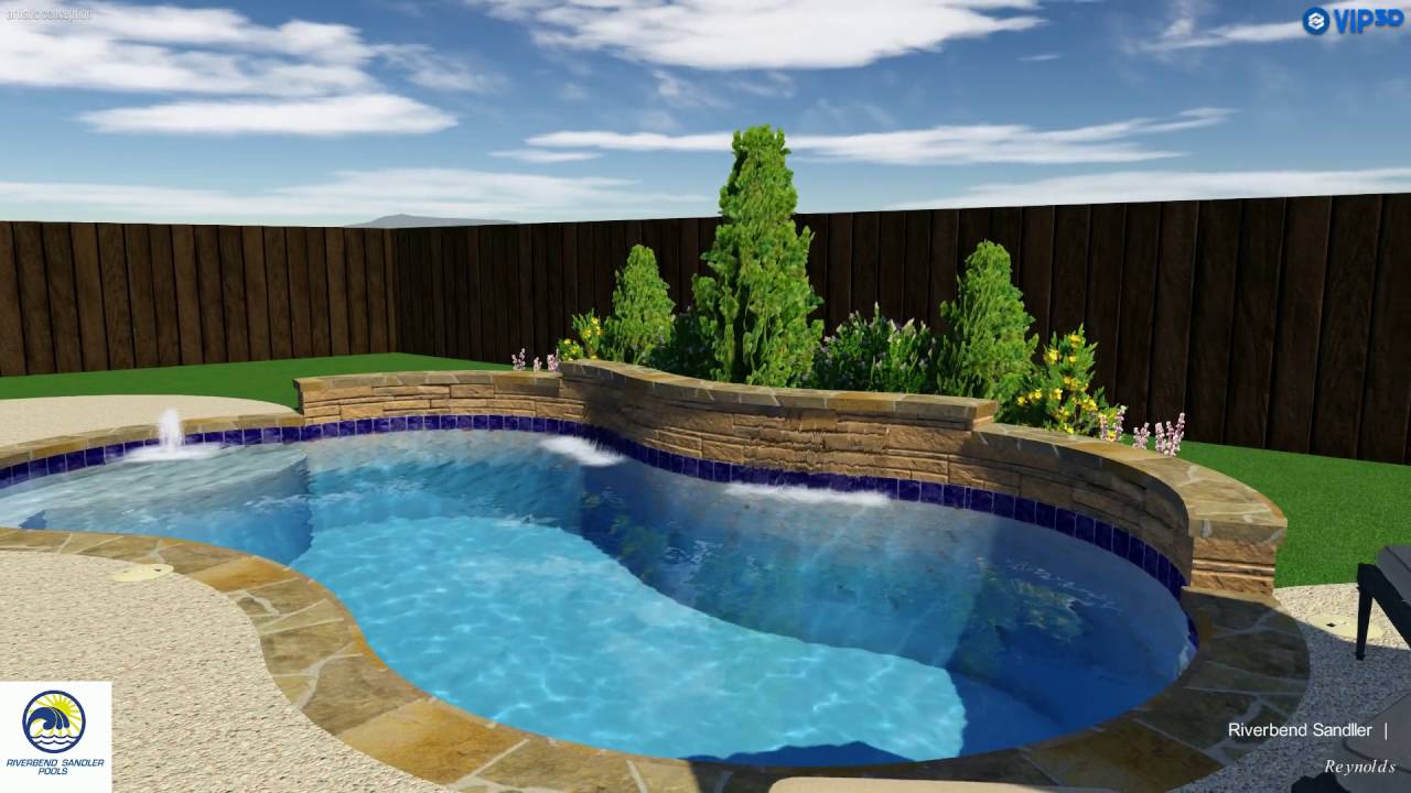 Pool Builders In Frisco TX | Raised Wall with Water Feature