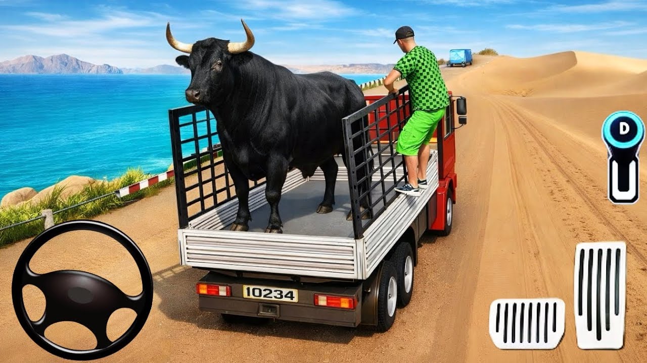 Animal Truck Transport Games - Animal Transport Truck Driving Simulator - Android Gameply