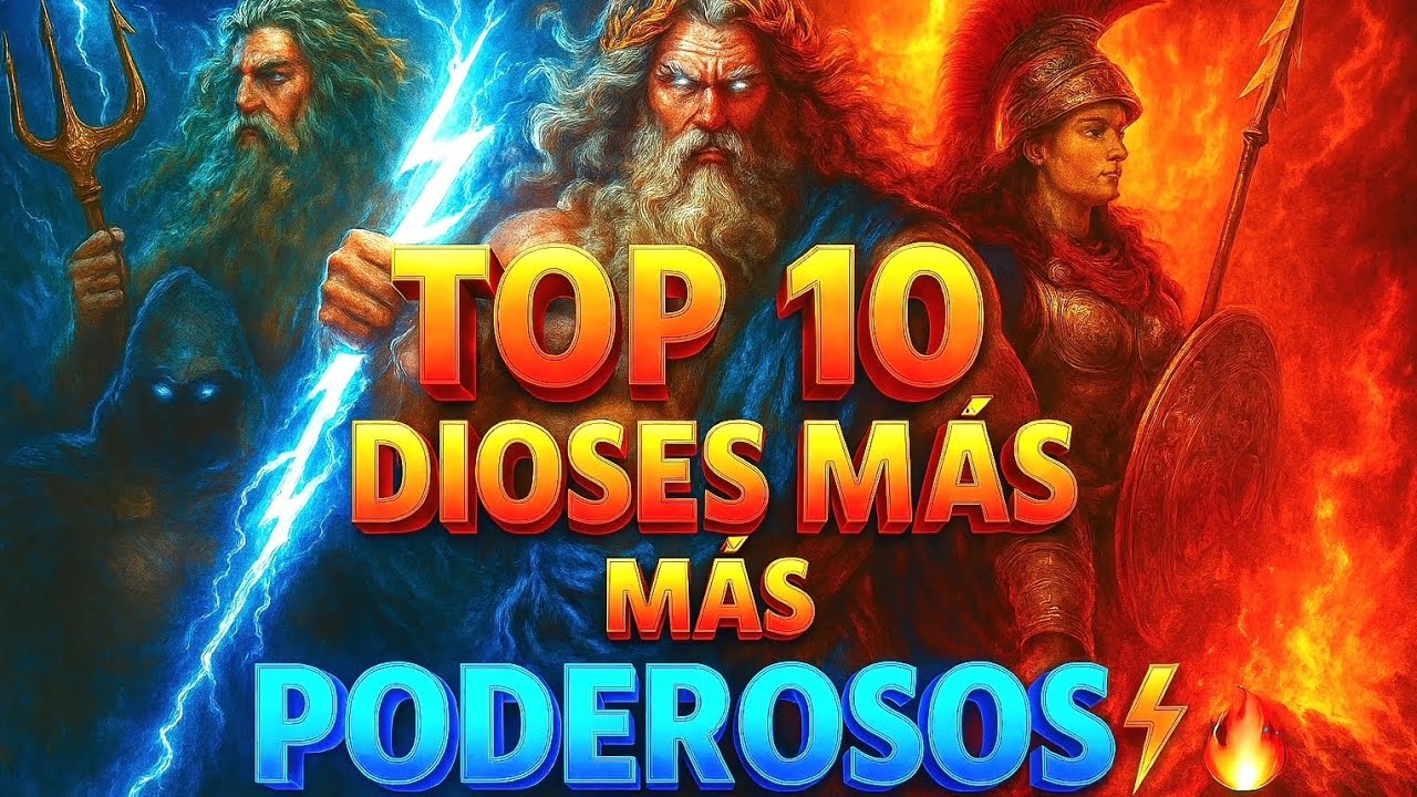 ⚡🔥 ¡TOP 10 DIOSES MÁS PODEROSOS! ⚡ Los SERES DIVINOS que DOMINARON el UNIVERSO 🌌👑